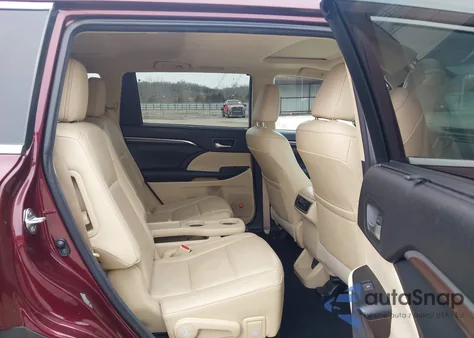 2016 Toyota Highlander Limited V6 z USA, uszkodzony, nr VIN 5TDDKRFH8GS250722